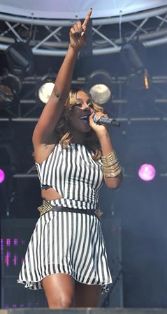 Alexandra Burke party in the park on July 22, 2012
