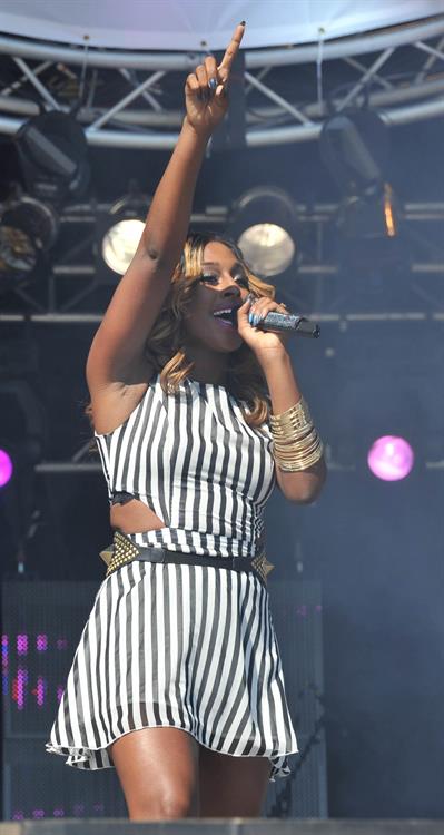 Alexandra Burke party in the park on July 22, 2012