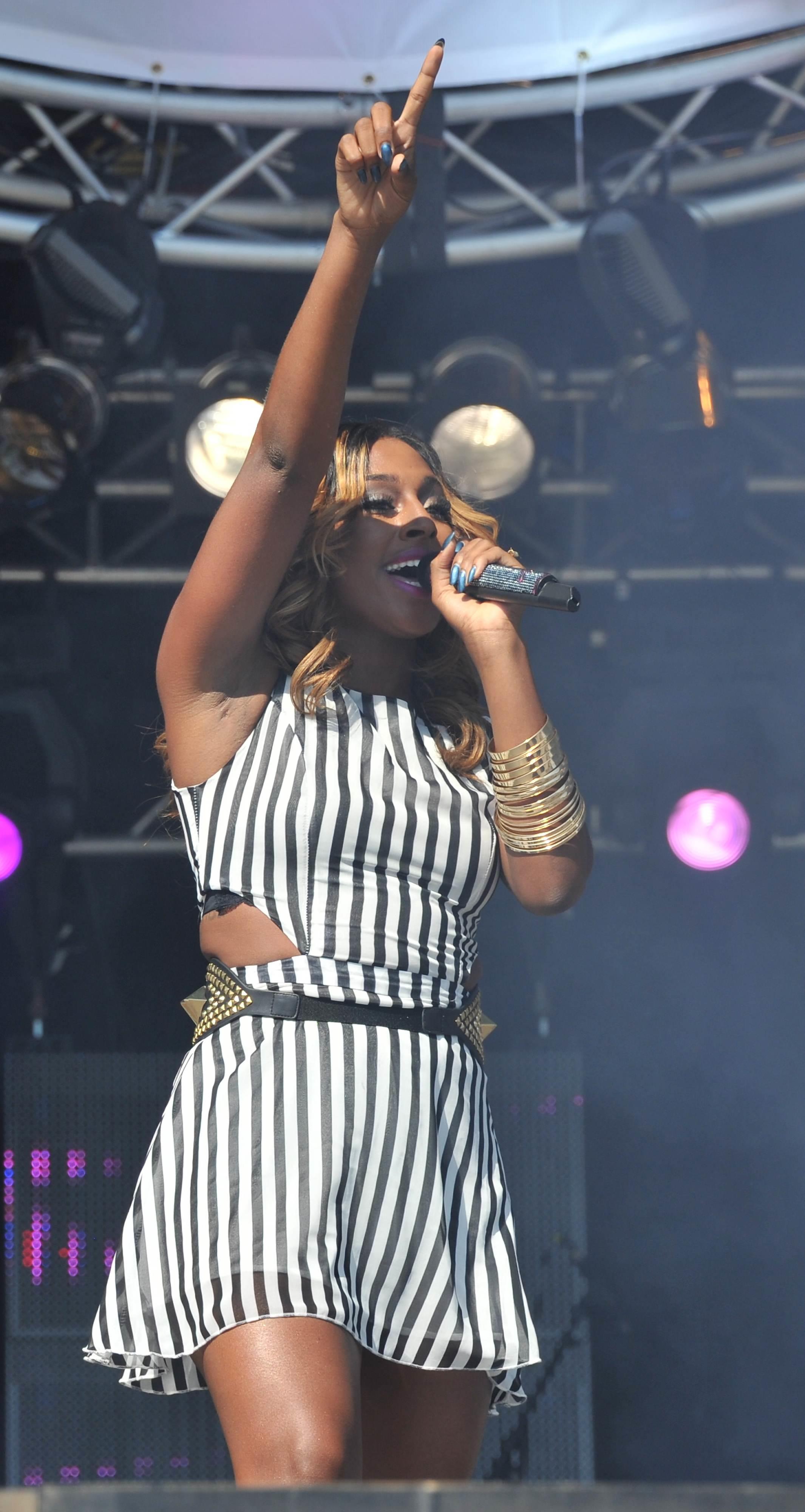 Alexandra Burke Pictures Alexandra Burke party in the park on July 22, 2012