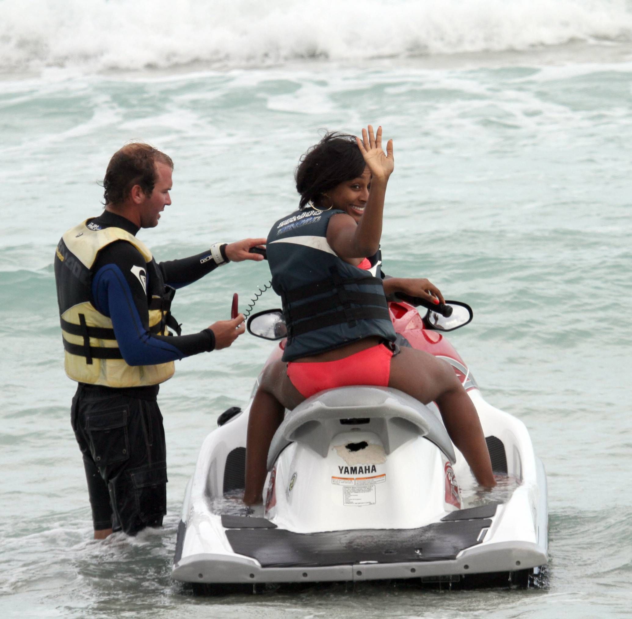 Alexandra Burke bikinis Miami on March 6, 2011 