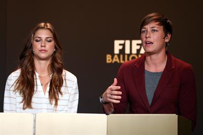 Alex Morgan FIFA Ballon d'Or Gala 2012, Jan 7, 2013 