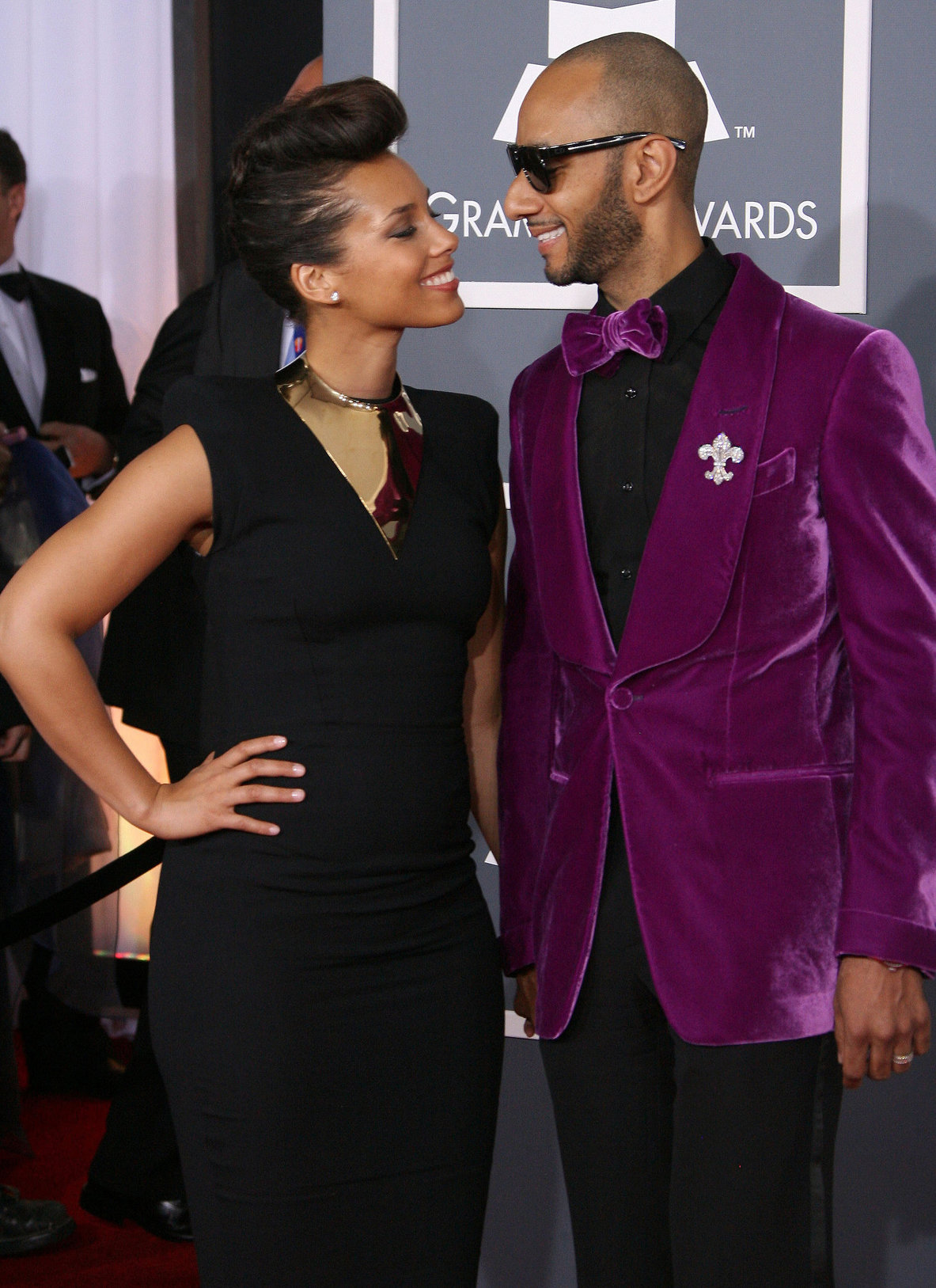 Alicia Keys attends the 54th annual Grammy Awards on February 12, 2012