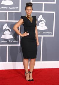Alicia Keys attends the 54th annual Grammy Awards on February 12, 2012