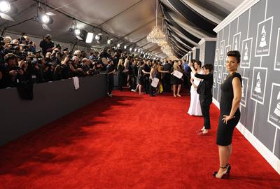 Alicia Keys attends the 54th annual Grammy Awards on February 12, 2012