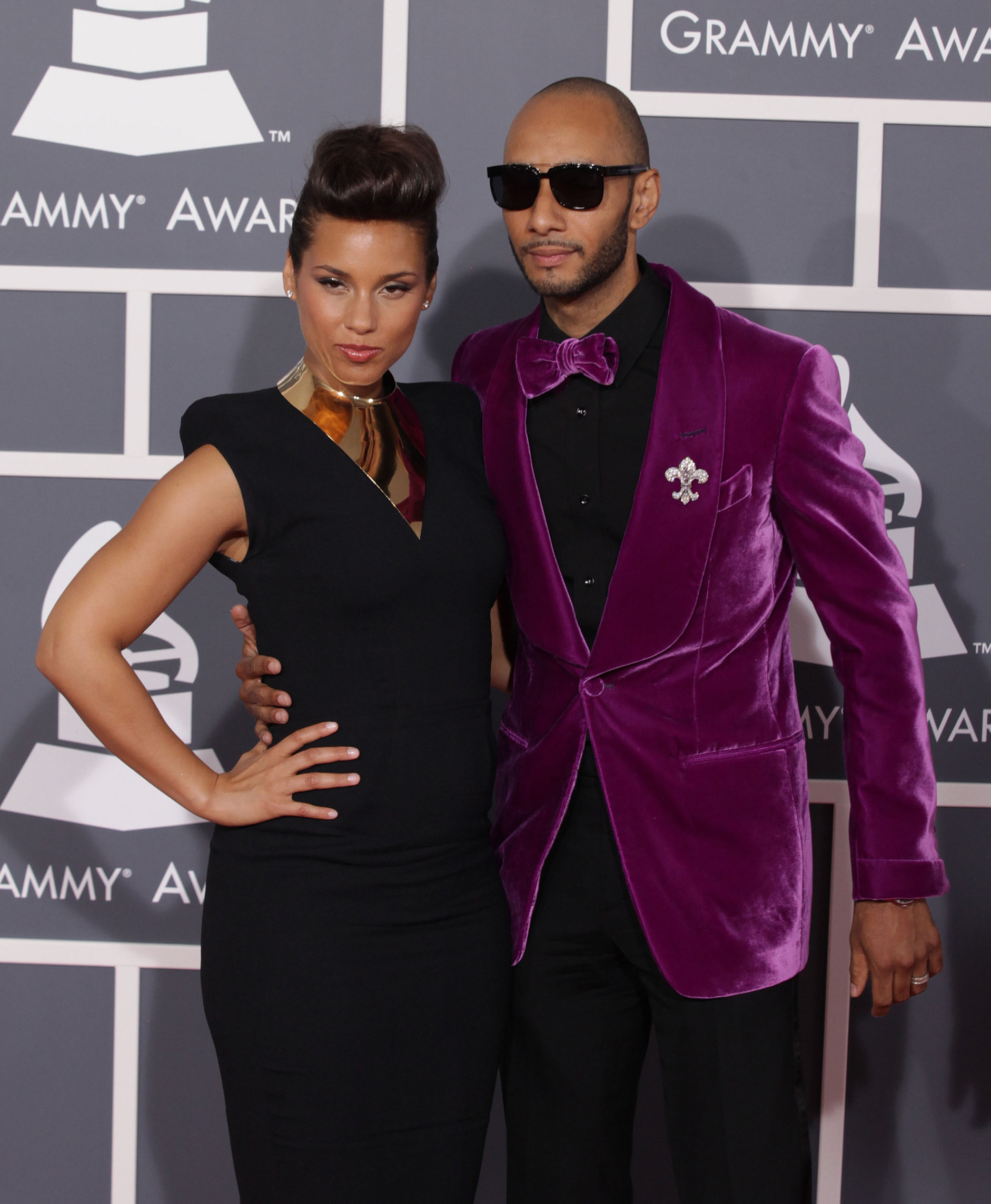 Alicia Keys attends the 54th annual Grammy Awards on February 12, 2012
