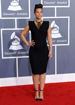 Alicia Keys attends the 54th annual Grammy Awards on February 12, 2012