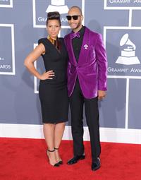 Alicia Keys attends the 54th annual Grammy Awards on February 12, 2012
