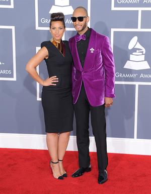 Alicia Keys attends the 54th annual Grammy Awards on February 12, 2012