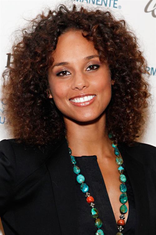 Alicia Keys attends the United Nations Social Innovation Summit in New York on May 5, 2012