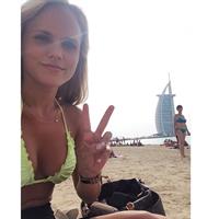 Hilde Osland in a bikini