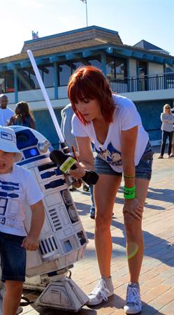 Alison Haislip attending the Star Wars Course of the Force in Redondo Beach California on July 7, 2012