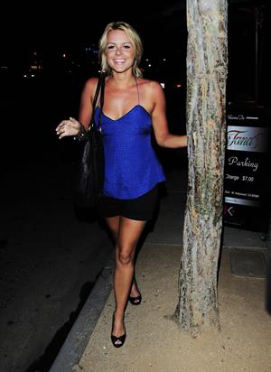 Ali Fedotowsky outside Dan Tanas restaurant in West Hollywood on June 30, 2010