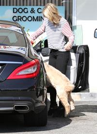 Ali Larter at the dog groomers in Los Angeles 10/22/13  