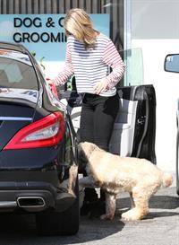 Ali Larter at the dog groomers in Los Angeles 10/22/13  