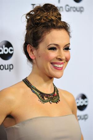 Alyssa Milano 2013 TCA Winter Press Tour - Disney ABC Television Group Red Carpet Gala (Jan 10, 2013) 