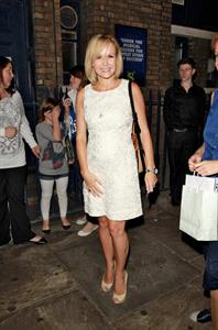 Amanda Holden Theatre Royal in London on August 25, 2011 