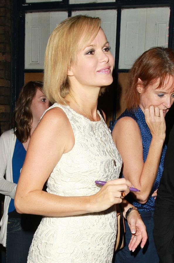 Amanda Holden Theatre Royal in London on August 25, 2011 