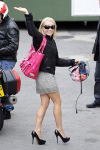 Amanda Holden arrival at Britain's Got Talent rehearsals in London on May 30, 2011 