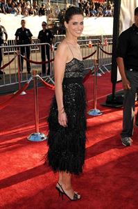 Amanda Peet the X Files I Want to Believe world premiere in Hollywood 