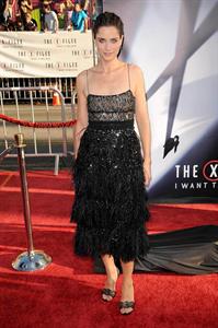Amanda Peet the X Files I Want to Believe world premiere in Hollywood 