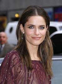 Amanda Peet arriving for David Letterman appearance on March 13, 2012