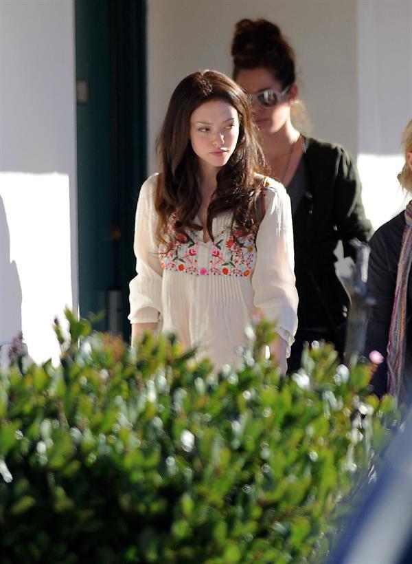 Amanda Seyfried on set of Lovelace in Los Angeles on January 5, 2012 