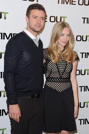Amanda Seyfried Time Out photocall at Bristol Hotel in Paris on November 4, 2011 