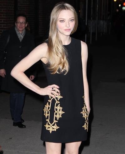 Amanda Seyfried outside the Ed Sullivan Theater in New York City 12/11/12 