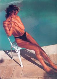 Eva Herzigova in a bikini