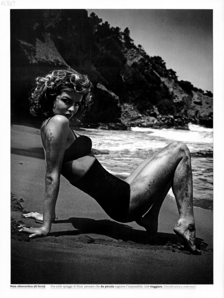 Eva Herzigova in a bikini
