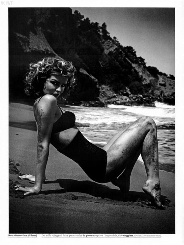 Eva Herzigova in a bikini