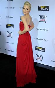 Amber Heard the Rum Diary premiere in Los Angeles on October 13, 2011