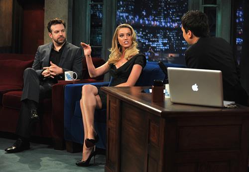 Amber Heard on Late Night with Jimmy Fallon at the Rockefeller Center on February 2, 2011