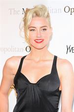 Amber Heard attending the Metropolitan Opera Gala premiere of Manon in New York on March 26, 2012 