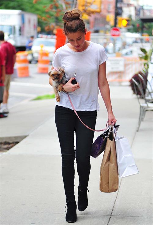 Amber Heard out and about in New York 10/28/12