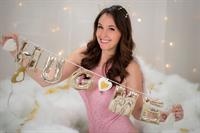 Meg Turney in her Valentine's Day outfit