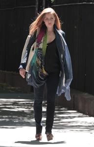 Amy Adams set of her new film Lullaby in New York on June 16, 2012
