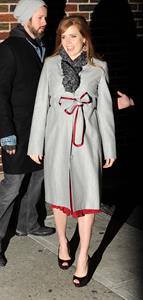 Amy Adams at  the Late Show With David Letterman on January 5, 2010