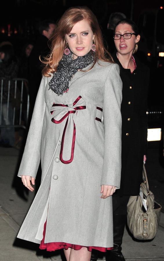 Amy Adams at  the Late Show With David Letterman on January 5, 2010