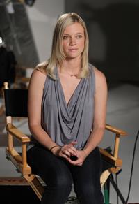 Amy Smart Voto Latino and Telemundos Mun2 shoot of United We Win Campaign on August 5, 2010