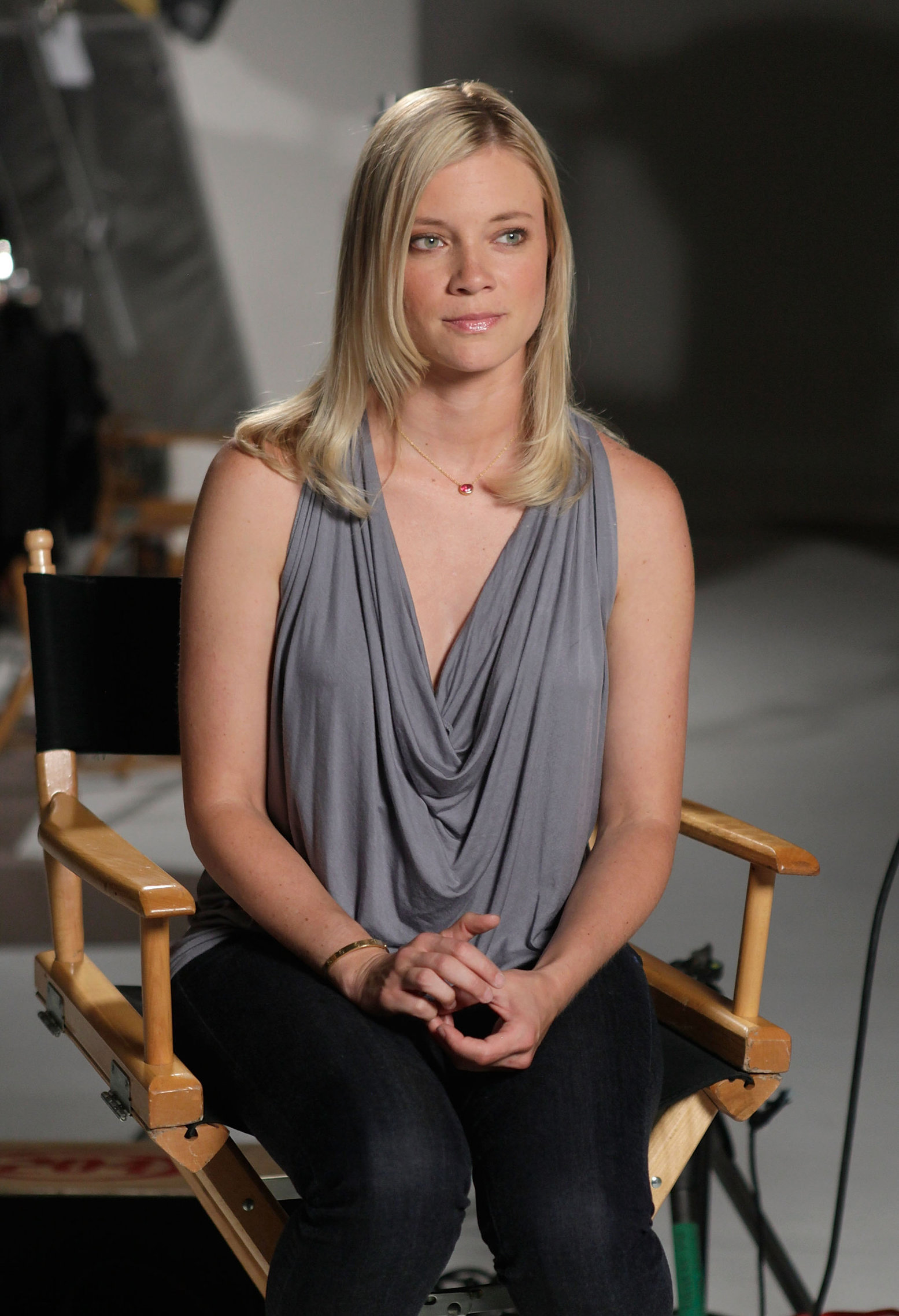 Amy Smart Voto Latino and Telemundos Mun2 shoot of United We Win Campaign on August 5, 2010