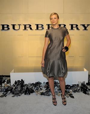 Amy Smart reopening celebration of the Beverly Hills Burberry store 