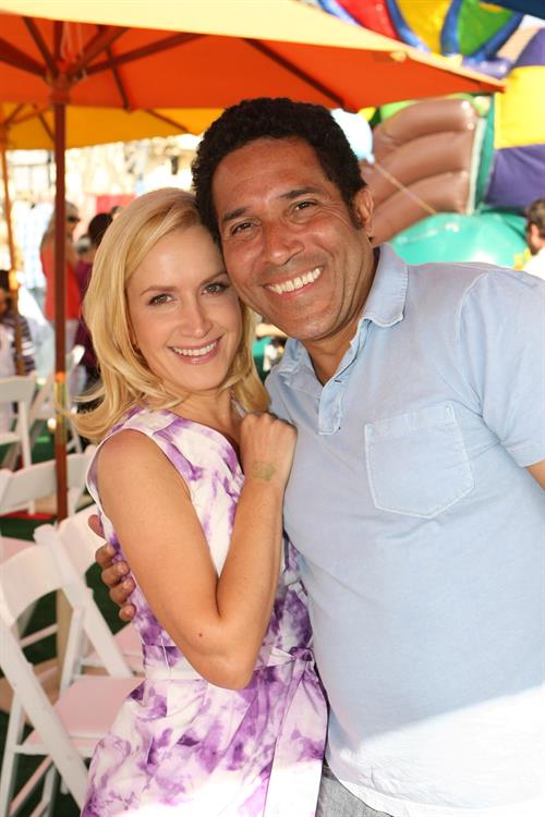 Angela Kinsey attending the Furry Vengeance premiere on April 18, 2010