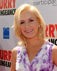 Angela Kinsey attending the Furry Vengeance premiere on April 18, 2010