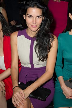 Angie Harmon Elie Saab fashion show at Paris Fashion Week  Sep. 30, 2013 