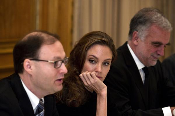Angelina Jolie Press Workshop of the ICC in Berlin on February 13, 2012