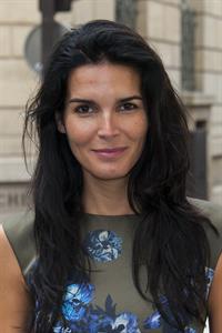 Angie Harmon Giambattista Valli fashion show at Paris Fashion Week on Sept 30, 2013 