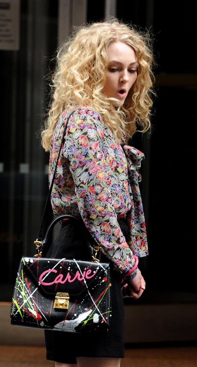 AnnaSophia Robb on the set of The Carrie Diaries in New York City on March 24, 2012