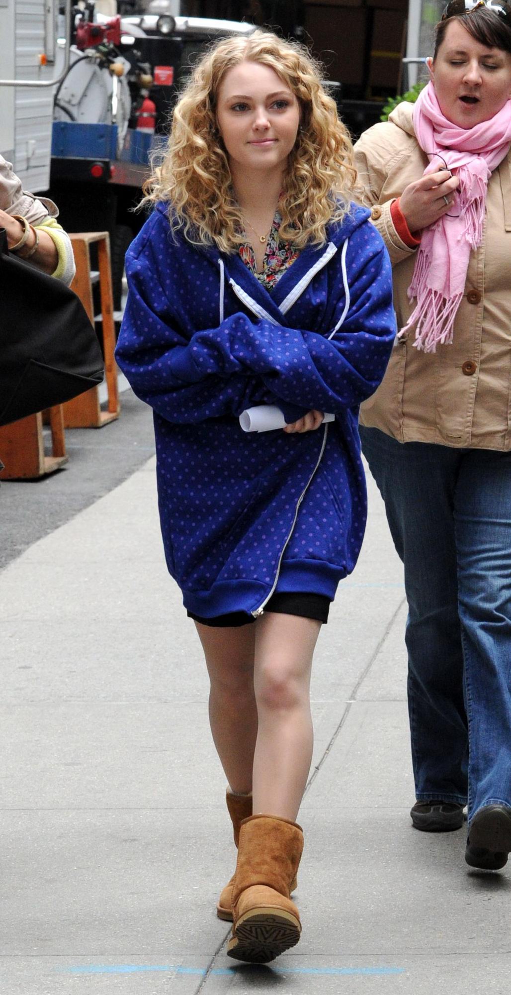 AnnaSophia Robb on the set of The Carrie Diaries in New York City on March 24, 2012