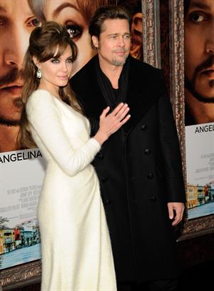 Angelina Jolie attends The Tourist world premiere in New York on December 6, 2010